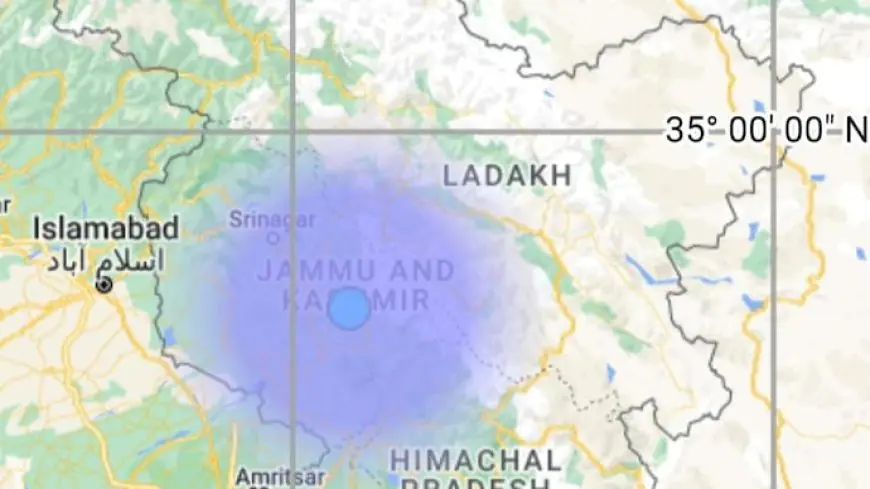 ஜம்மு காஷ்மீரில் அடுத்தடுத்து ஏற்பட்ட இரண்டு நிலநடுக்கங்கள்